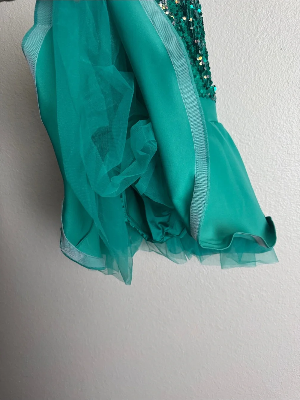 Weissman Girls' Emerald Green Sequin Dance Dress